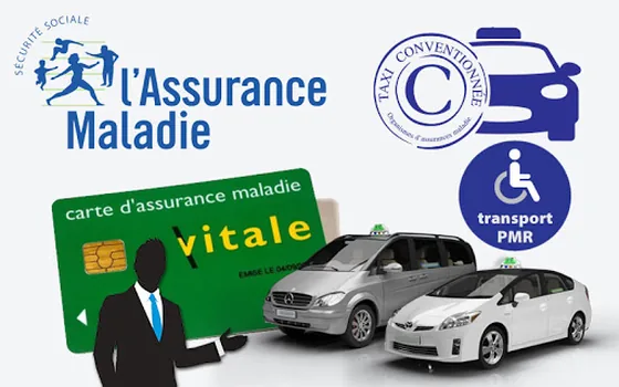 Taxi conventionné avec carte Vitale et transport PMR